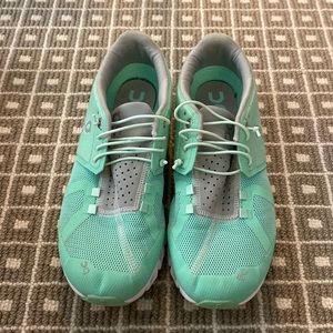 Mint Green On cloud Slip On Sneakers